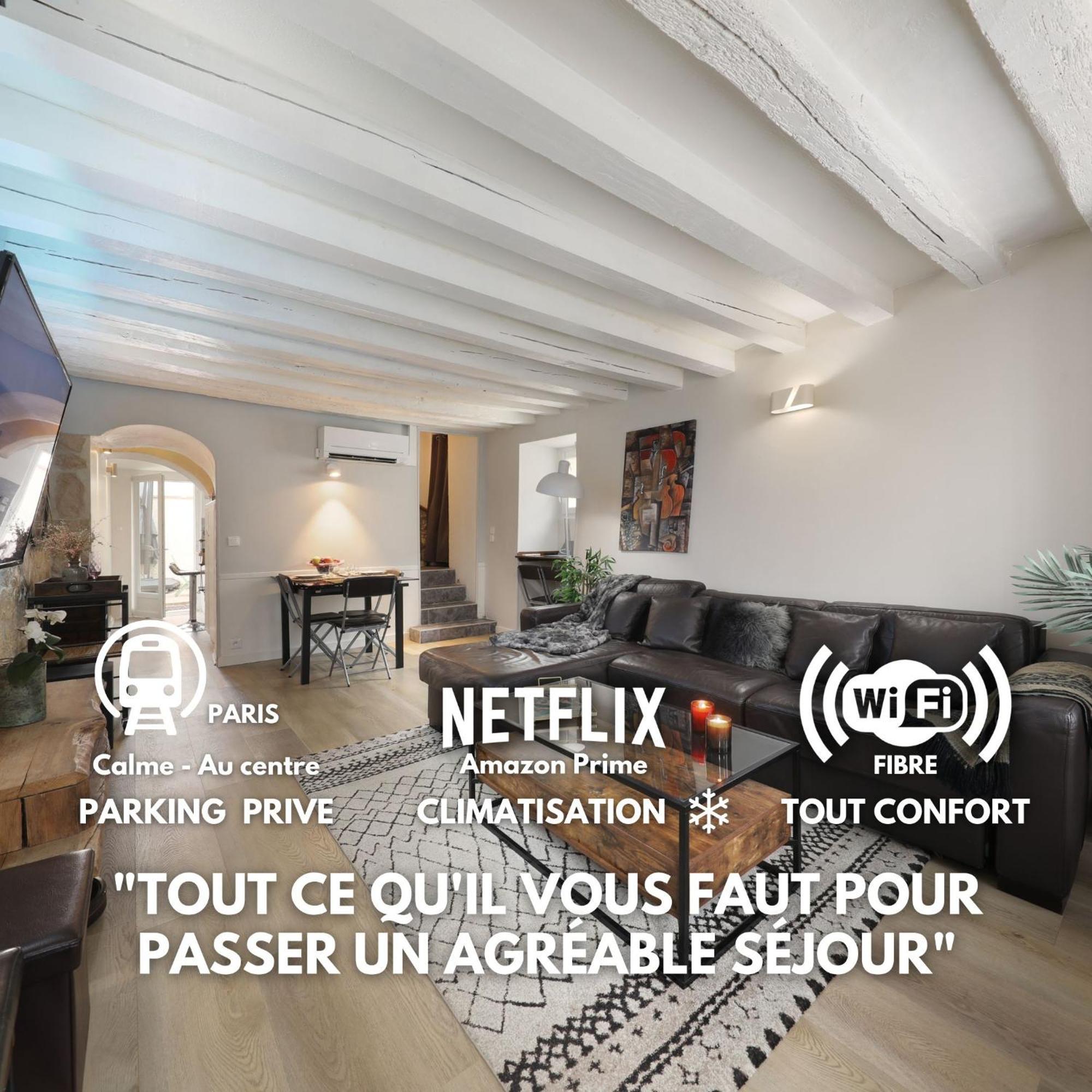Maison Exception Proche Cdg Paris Asterix Chantilly Climatisation Parking Orry-La-Ville Bagian luar foto